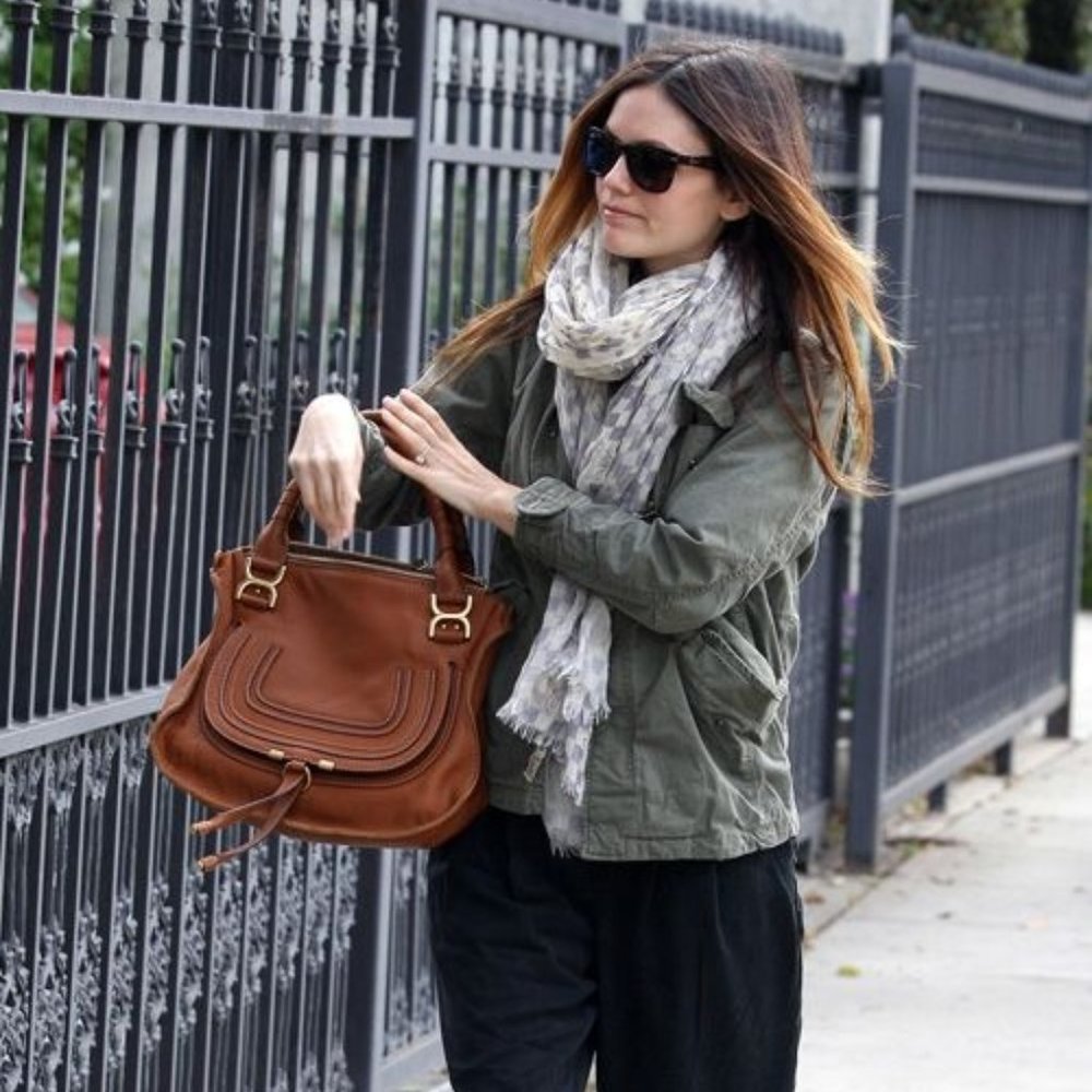 authentic CHLOE Marcie Medium Brown Bag